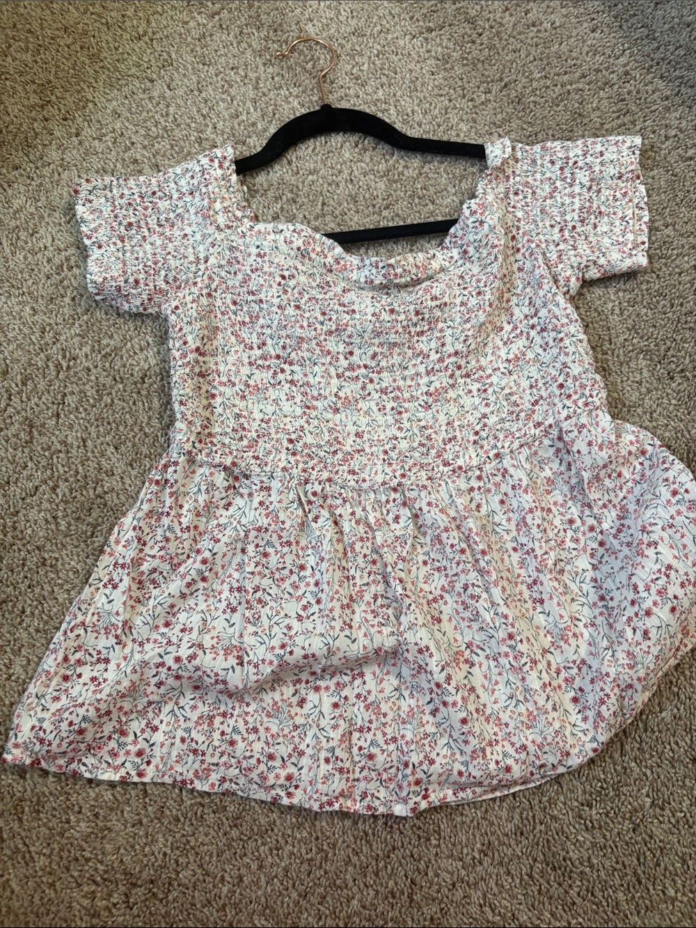 Old Navy Floral Baby Doll Top - M